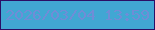 文字の大きさ：1、枠の色：2b0f66、背景の色：41a7d3、文字の色：6f8dd7 無料ブログパーツのブログ時計