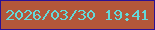 文字の大きさ：4、枠の色：2b1094、背景の色：b3573a、文字の色：63dad9 無料ブログパーツのブログ時計
