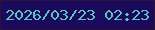 文字の大きさ：1、枠の色：2b1439、背景の色：1b095c、文字の色：61c3c5 無料ブログパーツのブログ時計