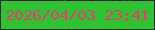 文字の大きさ：4、枠の色：2b2936、背景の色：2fc231、文字の色：e83a77 無料ブログパーツのブログ時計
