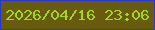 文字の大きさ：5、枠の色：2b37c7、背景の色：675c0e、文字の色：a5d627 無料ブログパーツのブログ時計