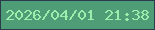 文字の大きさ：2、枠の色：2b3a4d、背景の色：4e9d77、文字の色：9deeac 無料ブログパーツのブログ時計