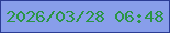 文字の大きさ：5、枠の色：2b3c94、背景の色：889eea、文字の色：2a9545 無料ブログパーツのブログ時計