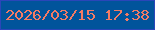 文字の大きさ：1、枠の色：2b46b9、背景の色：01549b、文字の色：f47b64 無料ブログパーツのブログ時計