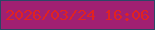 文字の大きさ：5、枠の色：2b4766、背景の色：a02072、文字の色：e02222 無料ブログパーツのブログ時計