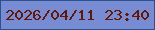 文字の大きさ：2、枠の色：2b528c、背景の色：778cd2、文字の色：621808 無料ブログパーツのブログ時計