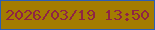 文字の大きさ：2、枠の色：2b5eb6、背景の色：a37c01、文字の色：8f2444 無料ブログパーツのブログ時計