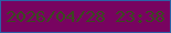 文字の大きさ：5、枠の色：2b60a6、背景の色：780360、文字の色：3a4a1f 無料ブログパーツのブログ時計