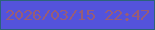 文字の大きさ：5、枠の色：2b637a、背景の色：5453db、文字の色：985d76 無料ブログパーツのブログ時計