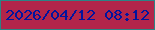 文字の大きさ：3、枠の色：2b8485、背景の色：b2254a、文字の色：01149e 無料ブログパーツのブログ時計