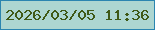 文字の大きさ：4、枠の色：2b85b0、背景の色：add6d1、文字の色：3f5916 無料ブログパーツのブログ時計