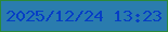 文字の大きさ：5、枠の色：2b8938、背景の色：2a7cae、文字の色：063ec5 無料ブログパーツのブログ時計