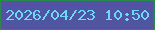 文字の大きさ：5、枠の色：2b894c、背景の色：5054a1、文字の色：6dd7f9 無料ブログパーツのブログ時計