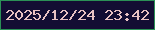 文字の大きさ：3、枠の色：2b9056、背景の色：130d33、文字の色：e9c2c3 無料ブログパーツのブログ時計