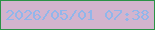 文字の大きさ：3、枠の色：2b9246、背景の色：d3b4ce、文字の色：91b6ea 無料ブログパーツのブログ時計