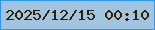 文字の大きさ：2、枠の色：2b98f1、背景の色：a1c4e0、文字の色：361f00 無料ブログパーツのブログ時計
