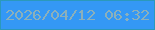 文字の大きさ：3、枠の色：2b99bb、背景の色：3498f5、文字の色：8bb0bb 無料ブログパーツのブログ時計