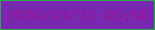 文字の大きさ：5、枠の色：2ba84a、背景の色：772ab1、文字の色：991593 無料ブログパーツのブログ時計