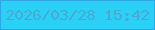 文字の大きさ：1、枠の色：2ba8e2、背景の色：29d1f7、文字の色：4ba8d3 無料ブログパーツのブログ時計