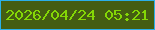 文字の大きさ：5、枠の色：2bafe9、背景の色：445d12、文字の色：84d706 無料ブログパーツのブログ時計