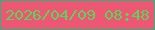 文字の大きさ：1、枠の色：2bb37b、背景の色：ee5773、文字の色：5cd35c 無料ブログパーツのブログ時計