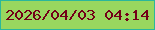 文字の大きさ：5、枠の色：2bb79b、背景の色：99d75f、文字の色：730118 無料ブログパーツのブログ時計