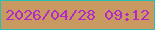 文字の大きさ：1、枠の色：2bbfb1、背景の色：c89a62、文字の色：b229c6 無料ブログパーツのブログ時計