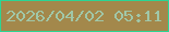 文字の大きさ：4、枠の色：2bd594、背景の色：a3884b、文字の色：a0c7a8 無料ブログパーツのブログ時計
