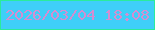 文字の大きさ：4、枠の色：2beb9c、背景の色：3fcff8、文字の色：d48ed1 無料ブログパーツのブログ時計