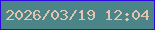 文字の大きさ：5、枠の色：2c08de、背景の色：4b8588、文字の色：e2c4b1 無料ブログパーツのブログ時計