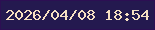 文字の大きさ：5、枠の色：2c0f53、背景の色：24194f、文字の色：f7e0c2 無料ブログパーツのブログ時計