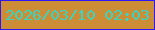 文字の大きさ：5、枠の色：2c17f8、背景の色：cd8d36、文字の色：38d5c3 無料ブログパーツのブログ時計