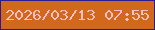 文字の大きさ：4、枠の色：2c1a8f、背景の色：d2681b、文字の色：ffbec2 無料ブログパーツのブログ時計