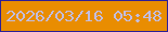 文字の大きさ：3、枠の色：2c1f97、背景の色：e98d01、文字の色：c3bddf 無料ブログパーツのブログ時計