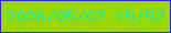 文字の大きさ：5、枠の色：2c24e9、背景の色：9ad705、文字の色：25ea9b 無料ブログパーツのブログ時計