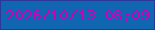 文字の大きさ：3、枠の色：2c379a、背景の色：1166b2、文字の色：c901bf 無料ブログパーツのブログ時計