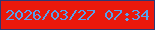 文字の大きさ：4、枠の色：2c3874、背景の色：ea180c、文字の色：55a1ed 無料ブログパーツのブログ時計