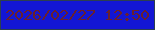 文字の大きさ：5、枠の色：2c3f4f、背景の色：1316d4、文字の色：69202e 無料ブログパーツのブログ時計