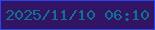 文字の大きさ：5、枠の色：2c41f0、背景の色：321465、文字の色：127191 無料ブログパーツのブログ時計