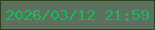 文字の大きさ：2、枠の色：2c440d、背景の色：5d6f5f、文字の色：12bd5c 無料ブログパーツのブログ時計