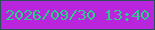 文字の大きさ：5、枠の色：2c505b、背景の色：b925dc、文字の色：2bcc88 無料ブログパーツのブログ時計