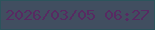 文字の大きさ：1、枠の色：2c545c、背景の色：414e60、文字の色：572a62 無料ブログパーツのブログ時計