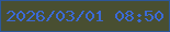 文字の大きさ：3、枠の色：2c579a、背景の色：494f31、文字の色：3b6ad7 無料ブログパーツのブログ時計