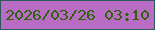 文字の大きさ：3、枠の色：2c5a59、背景の色：b96cc3、文字の色：2f630b 無料ブログパーツのブログ時計