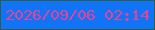 文字の大きさ：3、枠の色：2c5e4b、背景の色：1173f6、文字の色：e54495 無料ブログパーツのブログ時計