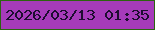 文字の大きさ：4、枠の色：2c6410、背景の色：a63bba、文字の色：1d0d31 無料ブログパーツのブログ時計