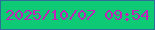 文字の大きさ：2、枠の色：2c6d99、背景の色：0eca75、文字の色：c123b7 無料ブログパーツのブログ時計