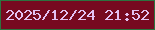 文字の大きさ：3、枠の色：2c733f、背景の色：770a20、文字の色：e3c2f3 無料ブログパーツのブログ時計