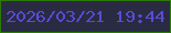 文字の大きさ：2、枠の色：2c7a04、背景の色：292b43、文字の色：5a4bd5 無料ブログパーツのブログ時計