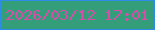 文字の大きさ：4、枠の色：2c8be7、背景の色：339e79、文字の色：d84caa 無料ブログパーツのブログ時計